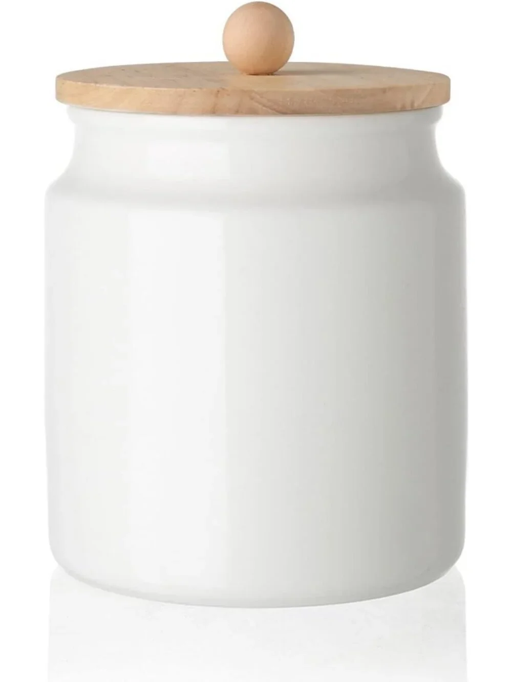Airtight Ceramic Kitchen Canisters - 58oz Porcelain Food Storage Jars for